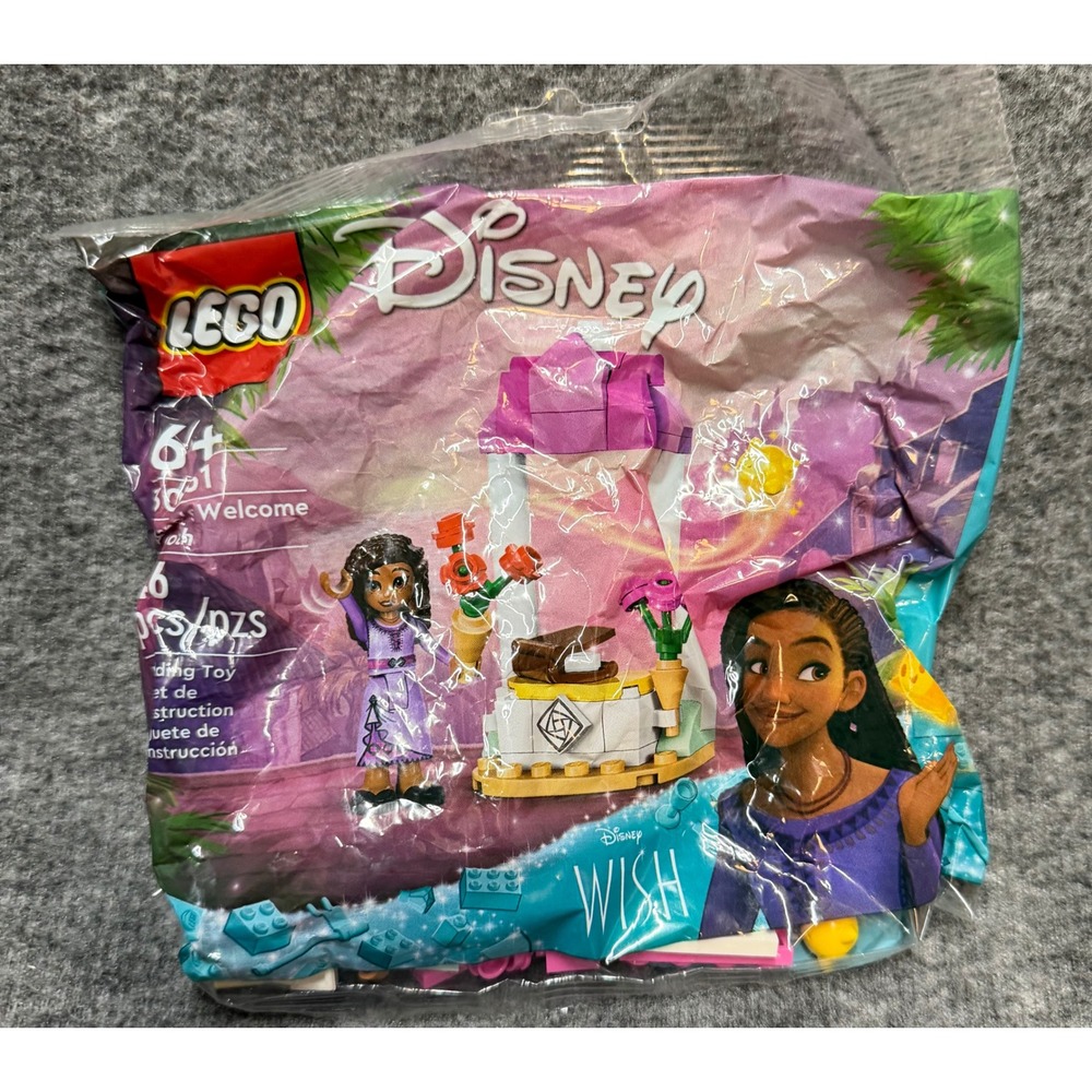 LEGO Disney Wish Ashas Welcome Kiosk 30661 Polybag 26 Pcs New Sealed